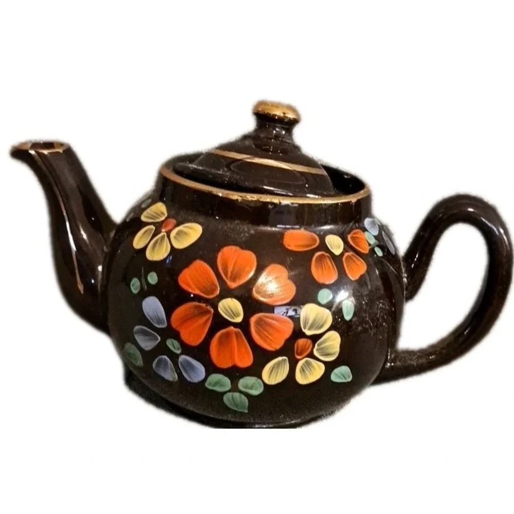 Vtg Brown Betty Teapot By Alcock, Lindley &‎ Bloore Made In England